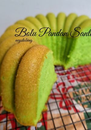 Foto resep 500. Bolu Pandan Santan
