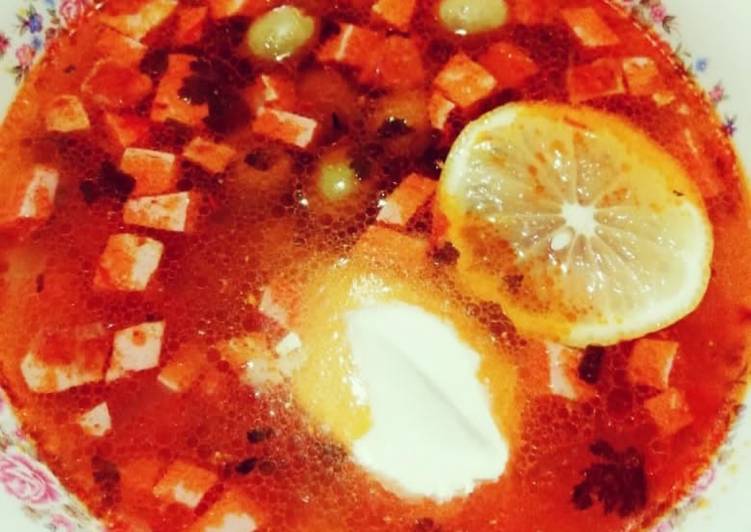 Easiest Way to Cook Yummy Суп сборная мясная солянка 🍛