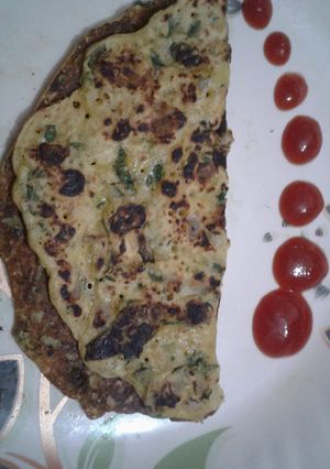 A picture of Besan chilla.