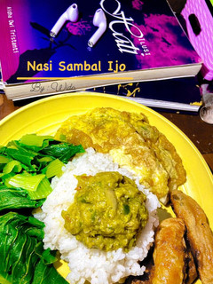 Foto resep Nasi sambal hijau