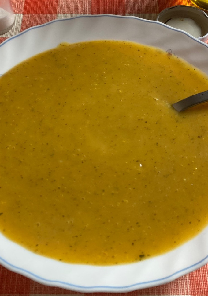 Una foto de Puré de calabacín