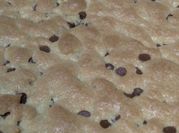 A picture of chocolate chip cookie cake