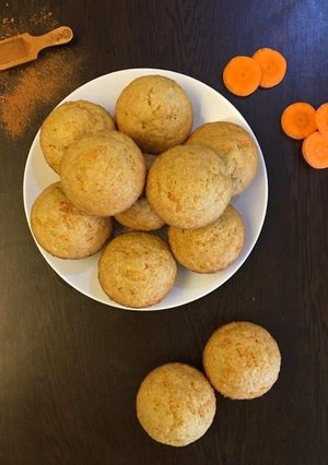 عکسی از دستور کاپ کیک هویج😍