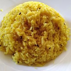 A picture of Cumin,Tumeric rice#4weeks challenge.