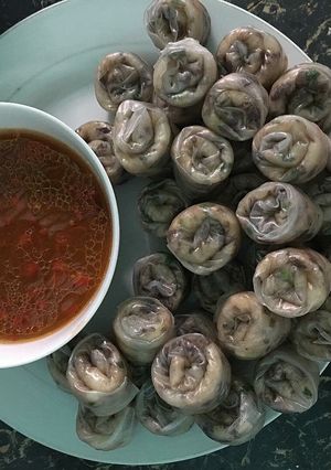 Hình của món Bánh Tráng Lụi Tây Nguyên.