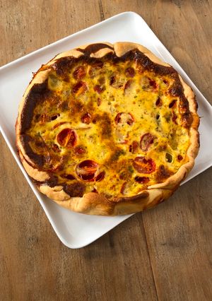 Une photo de Quiche thon / tomates
