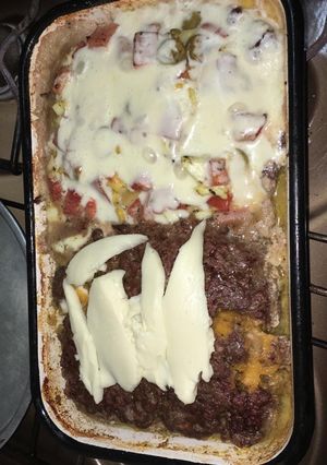 Una foto de Pan de carne doble