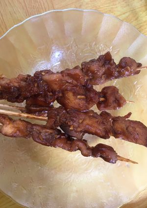 Foto resep Sate ayam teflon simple