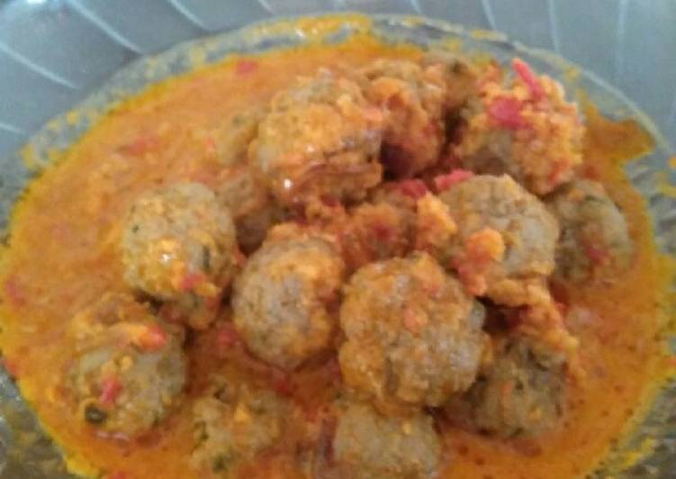 Sambel goreng bola bola daging