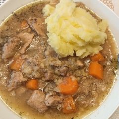 A picture of Beef and onion stew.