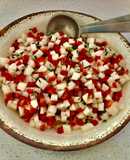 Ensalada de rábano y pimiento