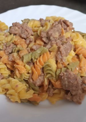 Una foto de Salsa ligera de calabacín para pasta