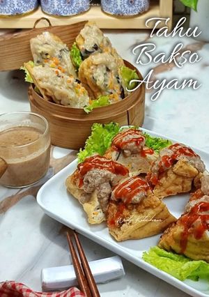 Foto resep Tahu Bakso Ayam (Jamur) Sambal Kacang