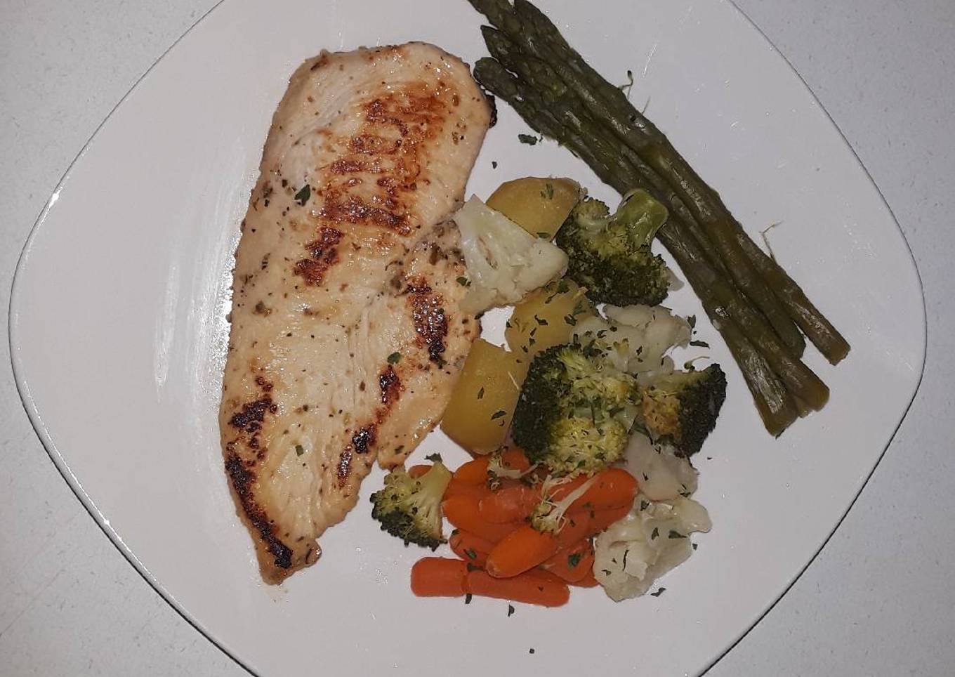 Pechuga de pollo al limón