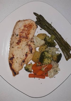Una foto de Pechuga de pollo al limón