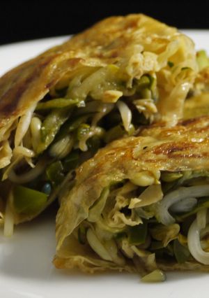[綠藤芽食譜] 豆芽腐皮捲 的食譜成品照片