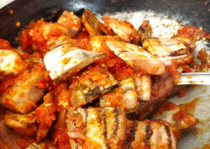 Cara Memasak Sambal terong ungu Gampang