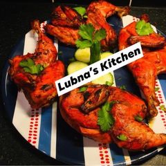 A picture of Lahori Chicken Charga (deep fried chicken).