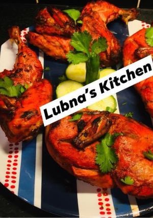 A picture of Lahori Chicken Charga (deep fried chicken).