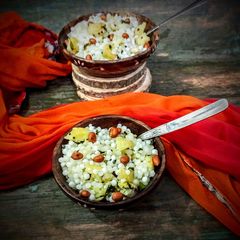 A picture of Sabudana upma.