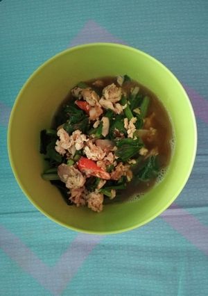 Foto resep Sawi Hijau Telur