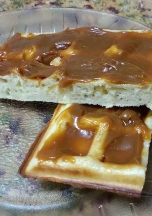 Una foto de Waffles de queso crema
