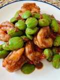 Thai Style Stir Fried Bitter Bean with shrimp Homemade Chili Shrimp paste Recipe