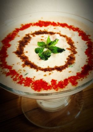 A picture of BOTTLE GOURD MINT RAITA | LAUKI PUDINA RAITA.