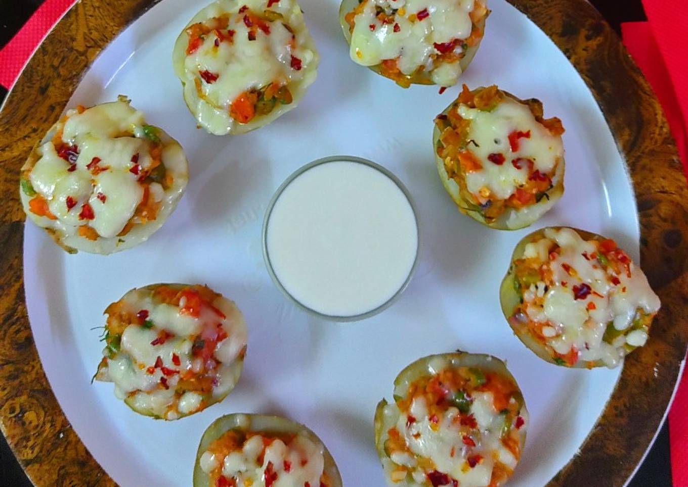 Maxican stuffed potato jackets
