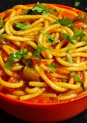 A picture of Vegetable Spaghetti.