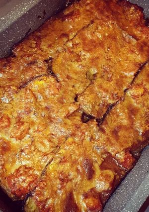Une photo de Gratin d'aubergine au parmesan