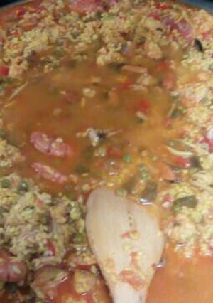 Una foto de Arroz con mariscos
