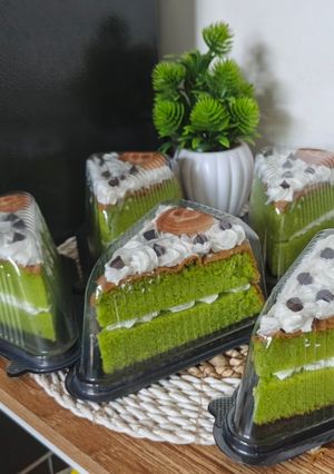 Foto resep Bolu Pandan Slice Anti Gagal