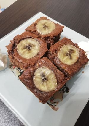 Nutellás-banános süti recept fotója