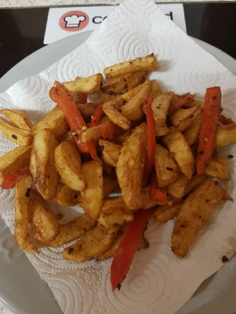 Easy Steps Make|Recipe} My Red Pepper flakes Seasoned Homemade Chips 😀 the So Delicious , Really Delicious