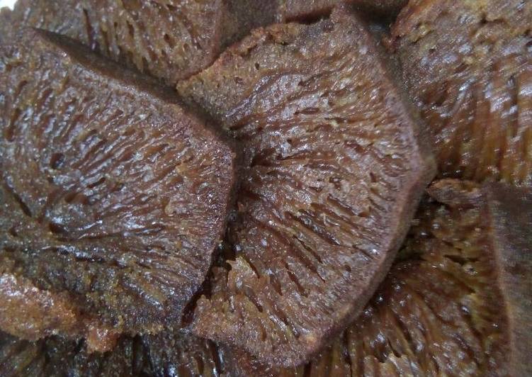 komposisi menggodok Bolu caramel/sarang semut yang sedap