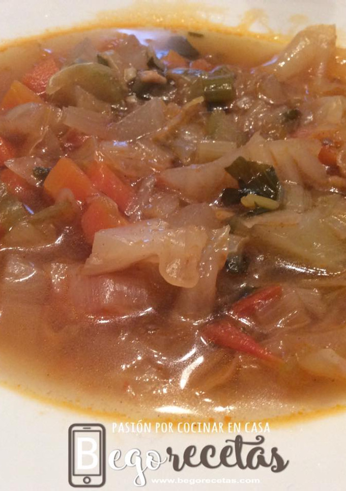 Una foto de Sopa de verduras