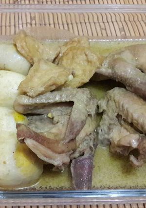 Foto resep Opor ayam telur tahu