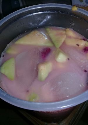 Foto resep Es Alpukat kocok buah naga