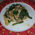 Pollo con espinacas