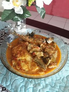 Foto resep Gulai terong ungu mix ikan pindang telur ceplok