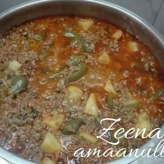 A picture of Kheema Aaloo Shimla Mirch.