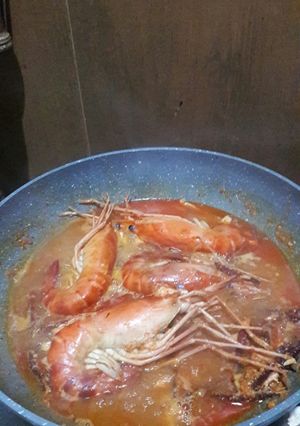 Foto resep Udang galah saos padang