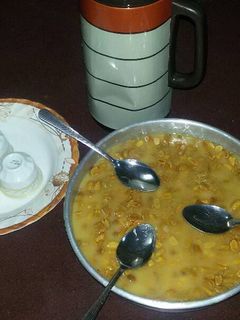 صورة لوصفة حلى بسكويت بالقشطة والفول السوداني