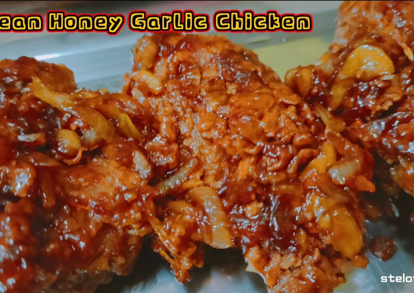 Korean Honey Garlic Chicken