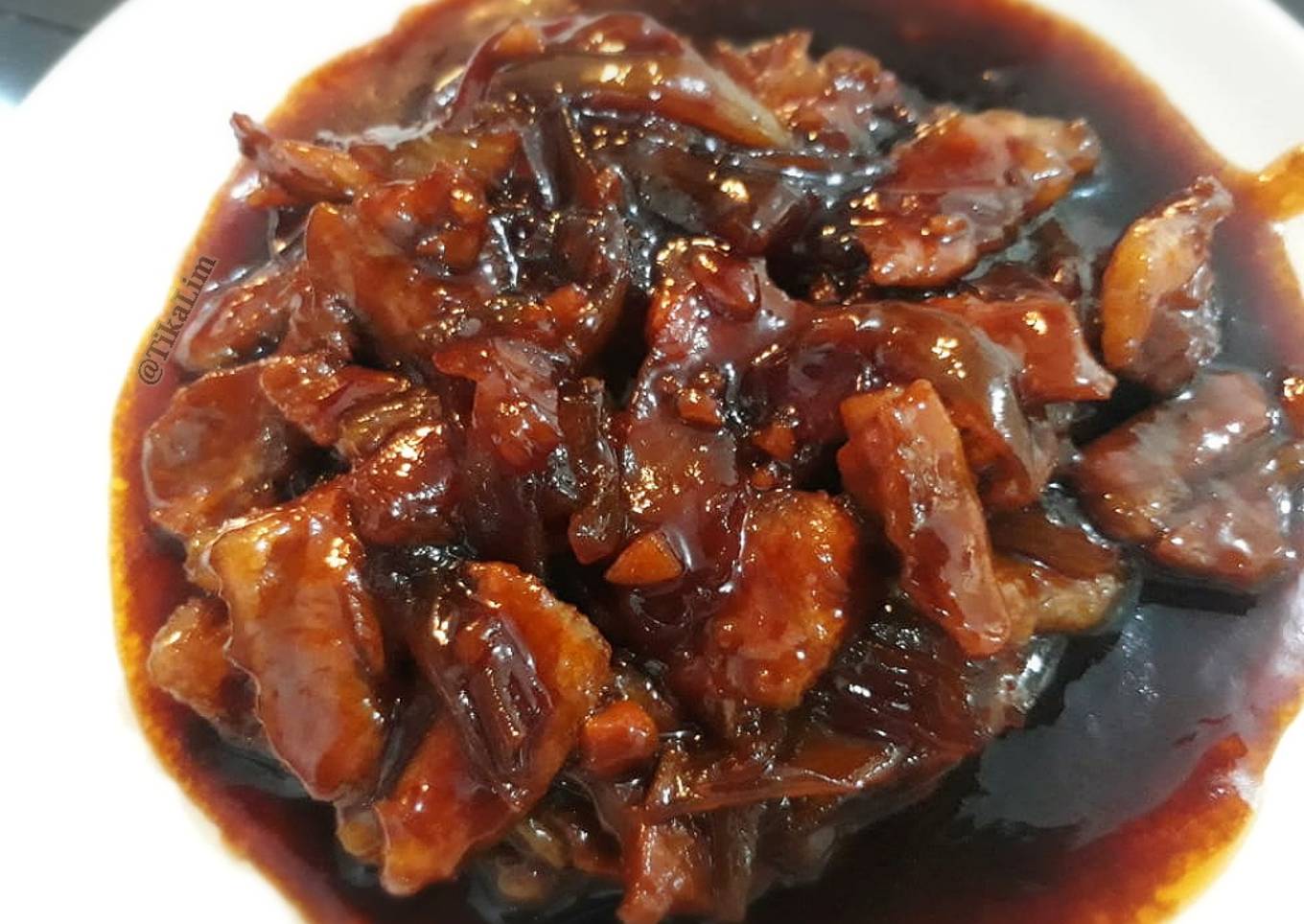 Pork lee kum kee