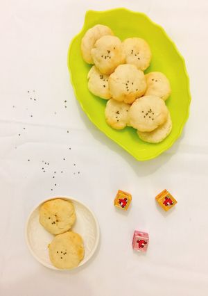 Hình của món Bánh khoai lang nhân phô mai cho bé.