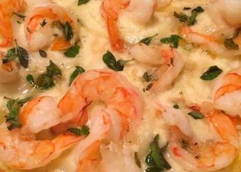 How to Make Yummy Shrimp Scampi Pizza on Cauliflower Crust