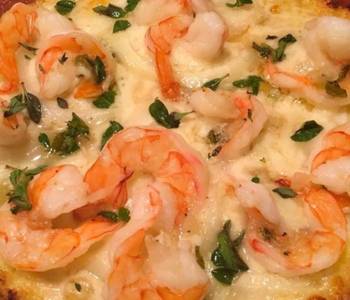 Ready to Serve Shrimp Scampi Pizza on Cauliflower Crust Practical Delicious
