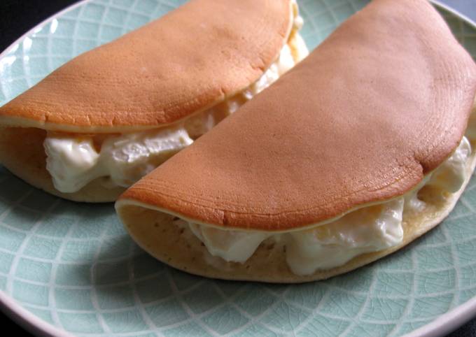 Pancakes with Pineapple & Cream Cheese Filling Recipe